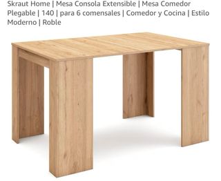 Consolle allungabile in rovere Mesa