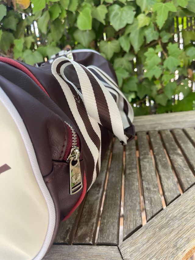 Bolsa Deporte Vintage Fred Perry Marrón/Beige