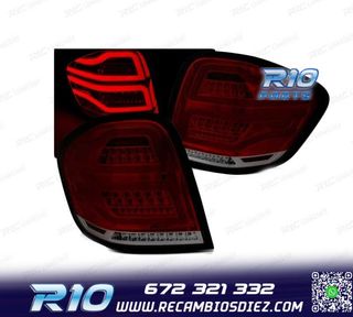 PILOTOS MERCEDES W164 05-08 LED BAR ROJO AHUMADO