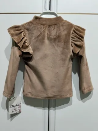 Lotto 4 top ciniglia neonata 6 mesi