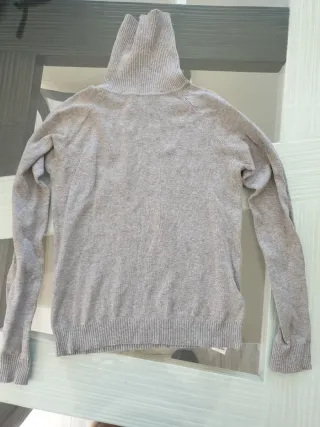 Maglione Zara grigio collo alto
