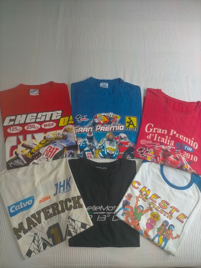 Lote 6 Camisetas Algodón GGPP Motogp