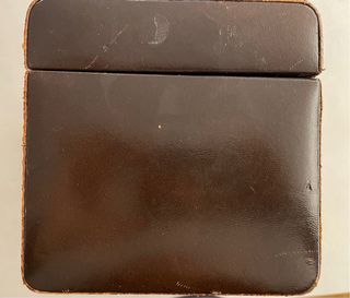 Bauletto vintage pelle serpente oro