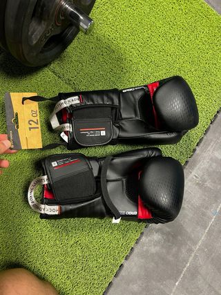 Guantes Boxeo Outshock 500 Negro 12OZ