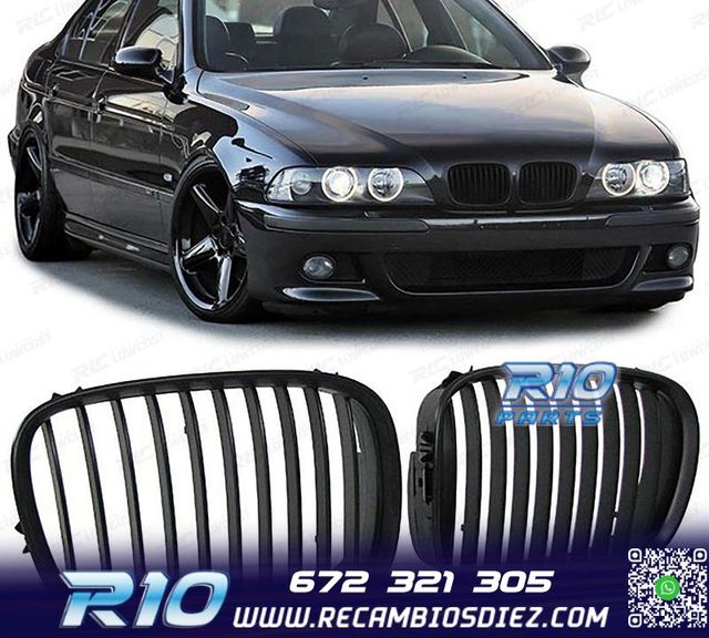PARRILLAS BMW E39 95-03 LOOK M NEGRO MATE