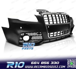 PARAGOLPES DELANTERO AUDI A4 B7 04-08 LOOK S LINE CROMO NEGR