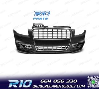 PARAGOLPES DELANTERO AUDI A4 B7 04-08 LOOK S LINE CROMO NEGR