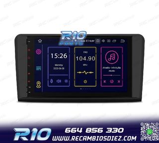 RADIO GPS ANDROID 10 PARA MERCEDES W164 X164 ML 05-12 GL 06-