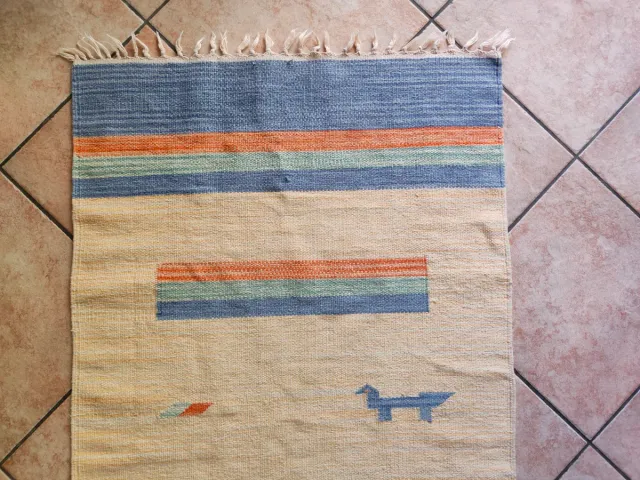 Tappeto Kilim Etnico Beige Multicolor