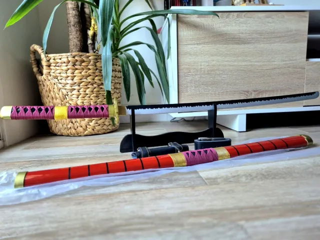 Katana de madera cosplay anime one piece replica