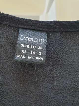 Maglietta Droimp nera taglia XS