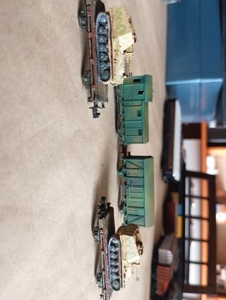 Lote 4 vagones militares trenes escala