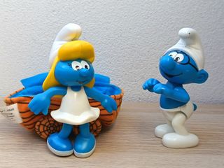 Puffo con letto a rotelle