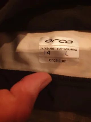 Costume due pezzi Orca nero L