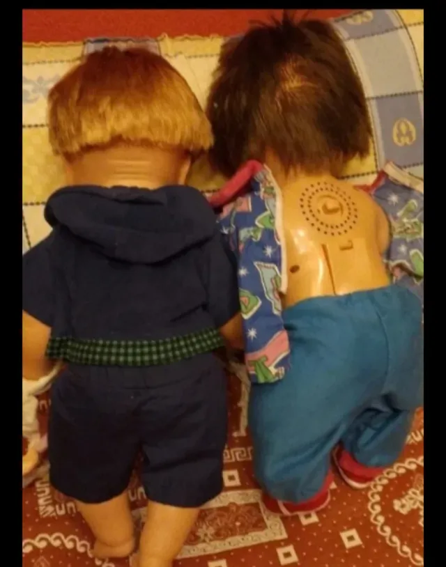 Lote de 2 muñecas feber antiguas