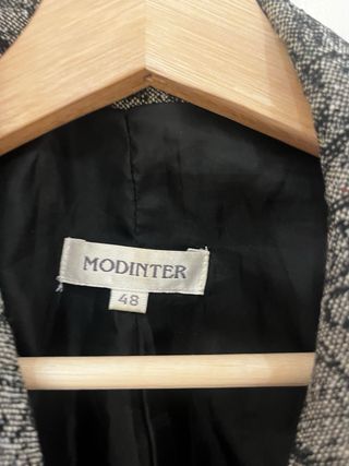 Chaqueta/Americana Mujer Negra y Gris