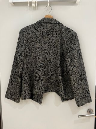 Chaqueta/Americana Mujer Negra y Gris
