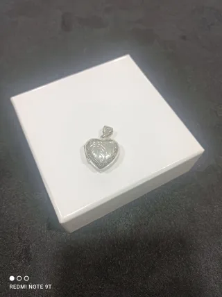 Colgante Corazón Plata,Dije o guardapelo, precioso