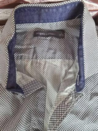 Camisa Angela Litrico S Rejilla Diamantes100% Algo