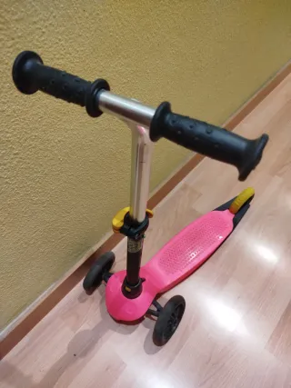 Patinete 3 Ruedas Niña Rosa Decathlon