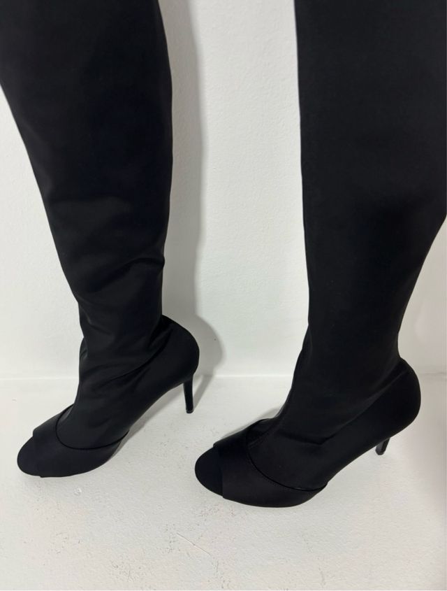 Botas XL Zara Talla 39 Tacón Peep Toe