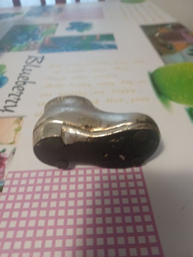 Zapato decorativo plata