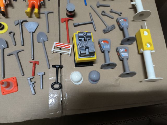 Lote Playmobil Obreros Carretera
