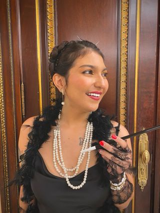 Disfraz Años 20's Talla S - Vestido + Accesorios.