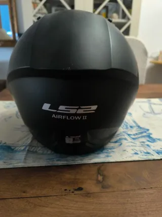 Casco Moto LS2 Negro con Visera Transparente