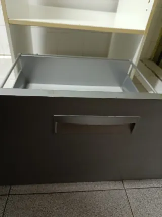 Mueble Auxiliar Cocina Cajón Gris