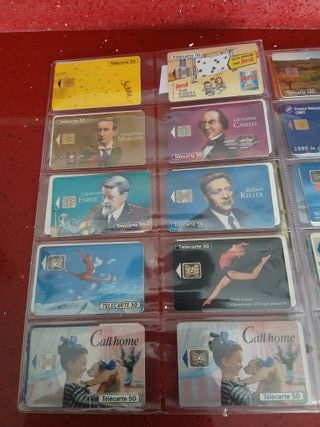 60 schede telefoniche France con fogli H56