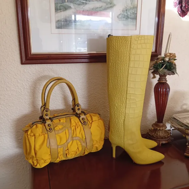 Bolso Purificación García Amarillo vainilla