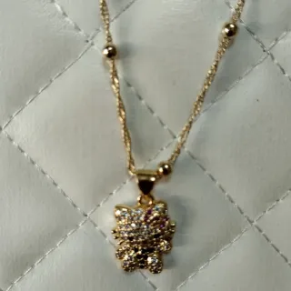 Cadena Dije Hello Kitty Oro Laminado 14k