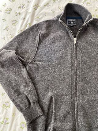 Maglia Zip Woolrich Grigia Taglia M