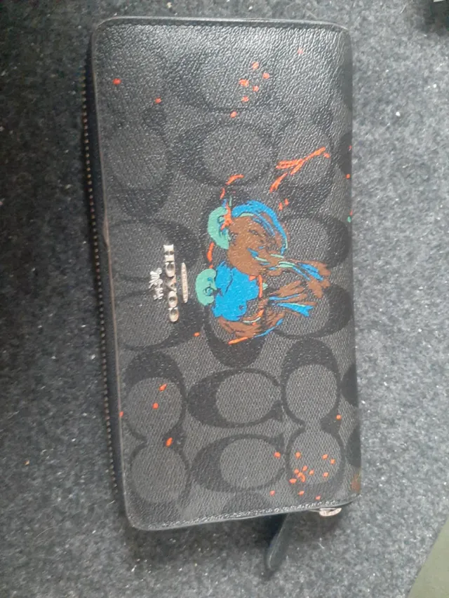 Cartera Coach New York Negra Multicolor