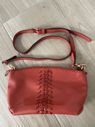 Bolso bandolera Cortefiel teja