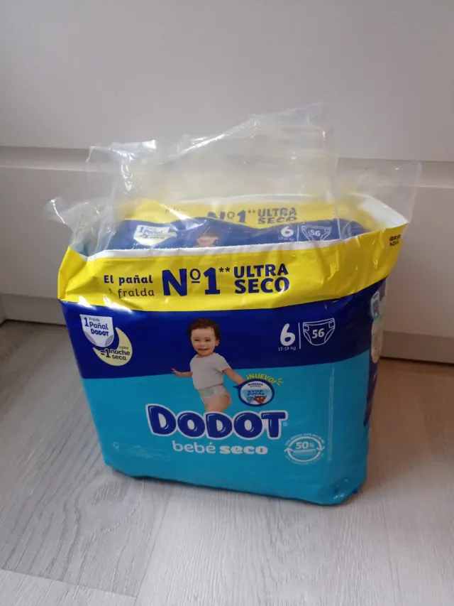 Dodot Bebé Seco Talla 6 - 56 Unidades