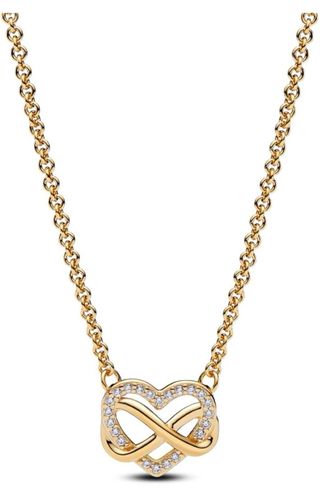 Collana Cuore Infinito Placcata Oro 14k