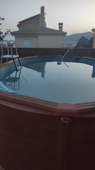 Piscina chapa acero Pacific Aspecto Madera 5x3m