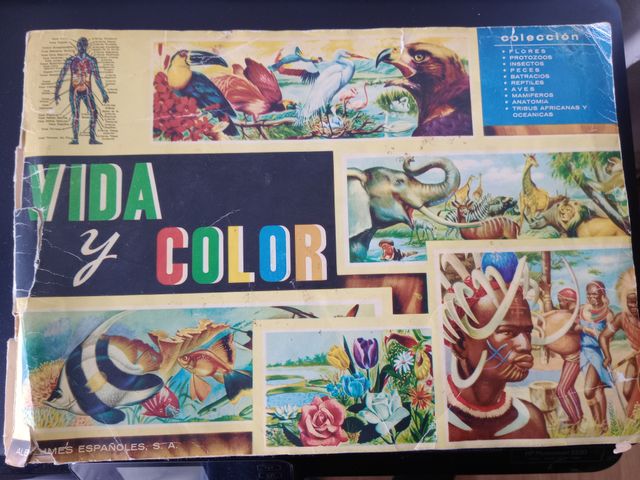 Álbum Vida y Color Colección Cromos de1960