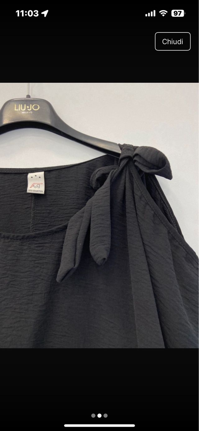 Maglietta Nera Taglia Unica