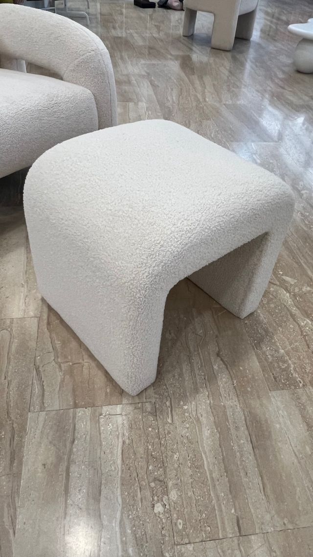 Taburete bajo borreguito Sklum