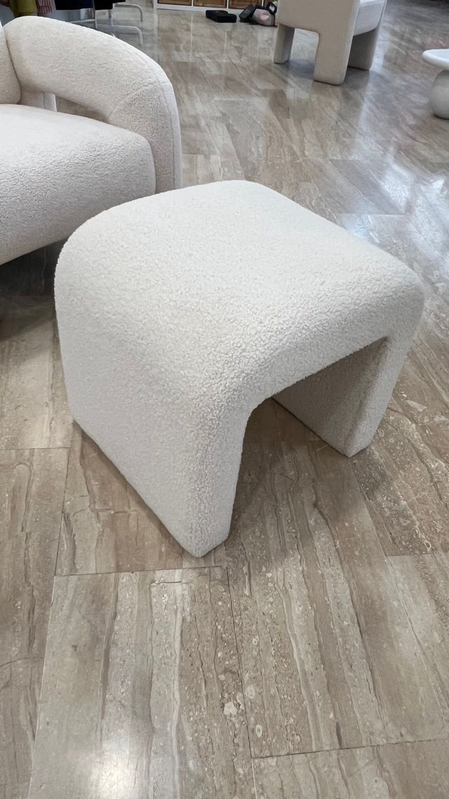 Taburete bajo borreguito Sklum