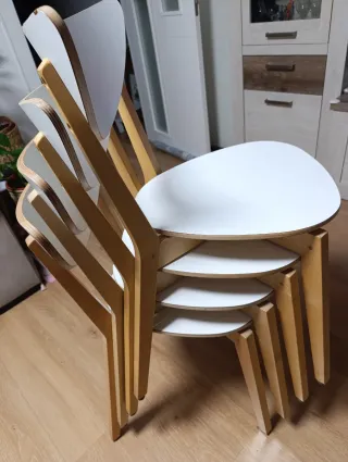 Mesas auxiliares IKEA blancas (set 4)