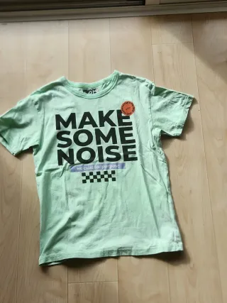 Camiseta verde Make Some Noise