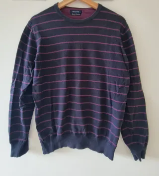 Jersey Massimo Dutti rayas azul y morado