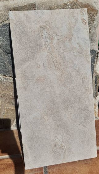 Plaquetas piedra exterior 35 m²