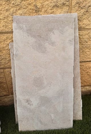 Plaquetas piedra exterior 35 m²