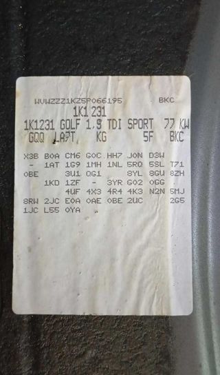 Mando del climatizador volkswagen golf 465825