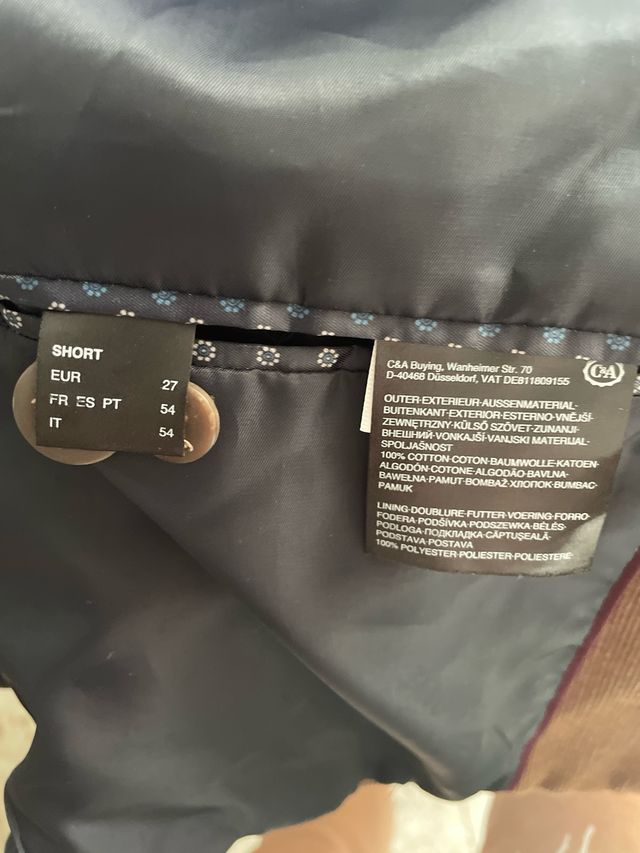 Americana pana C&A hombre marrón